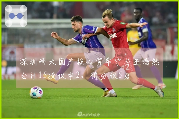 深圳两大国产核心贺希宁与王浩然合计15投仅中2，得分仅5分